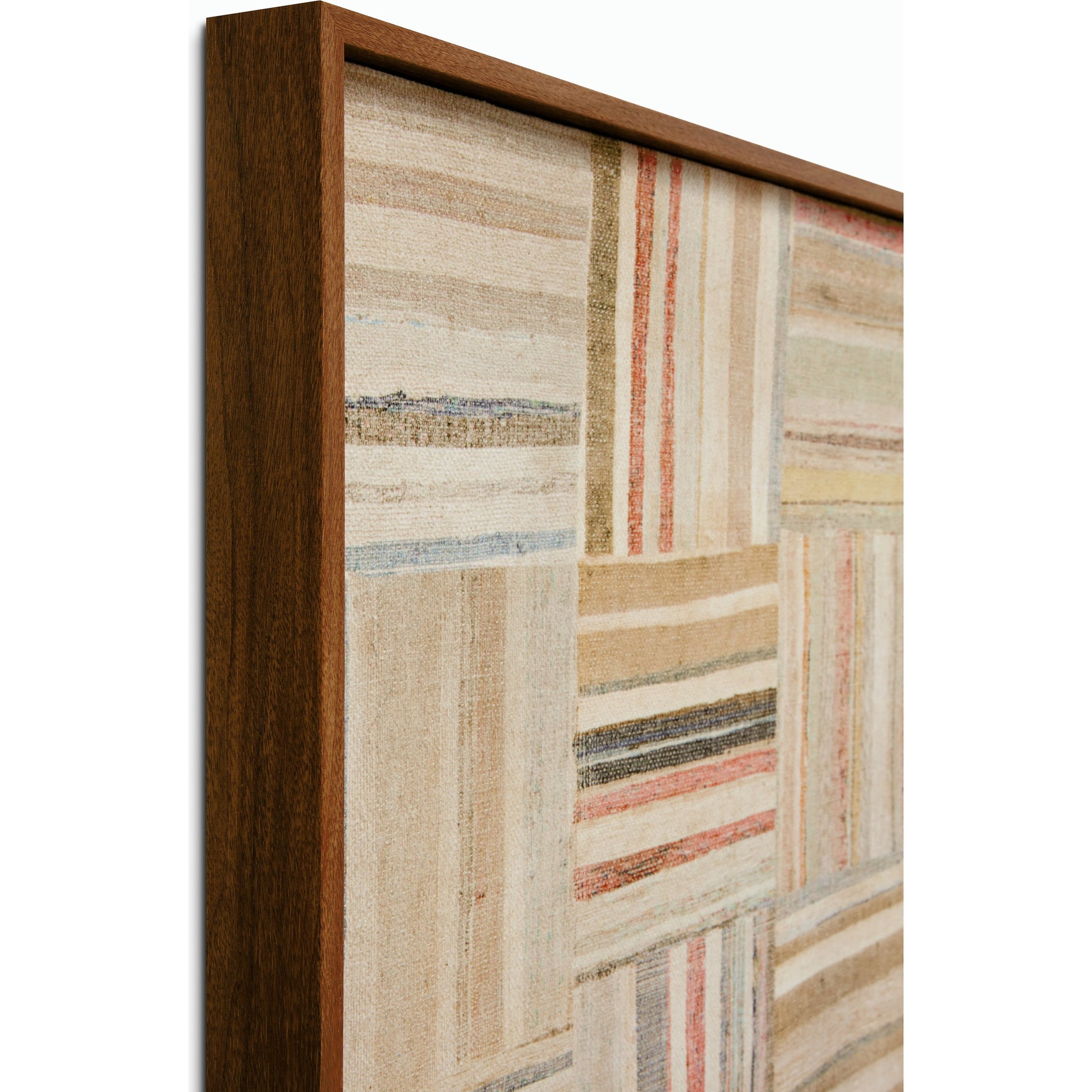 Parquet Wall Art by Loloi in multi, beige. Made from cotton, polyester in a modern style.