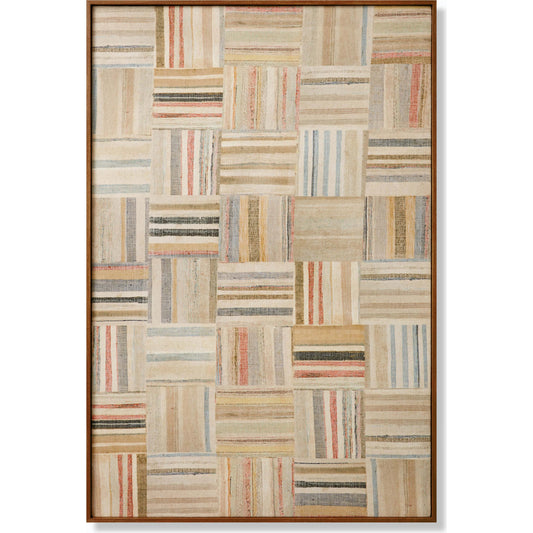 Parquet Wall Art by Loloi in multi, beige. Made from cotton, polyester in a modern style.