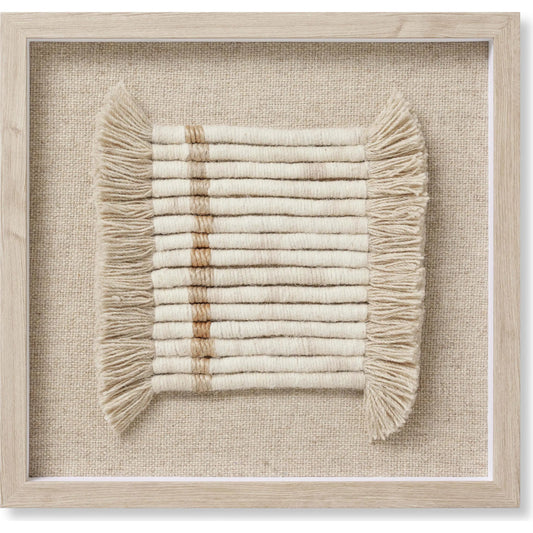 Allco Wall Decor by Loloi in ivory, natural. Made from 100% wool in a unique style.