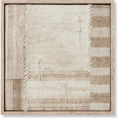 Patchwork A Wall Decor by Loloi in beige, brown. Made from polyester, cotton, wool in a rustic style.