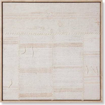 Reimaged Wall Decor by Loloi in beige, ivory. Made from polyester, cotton, wool in a rustic style.
