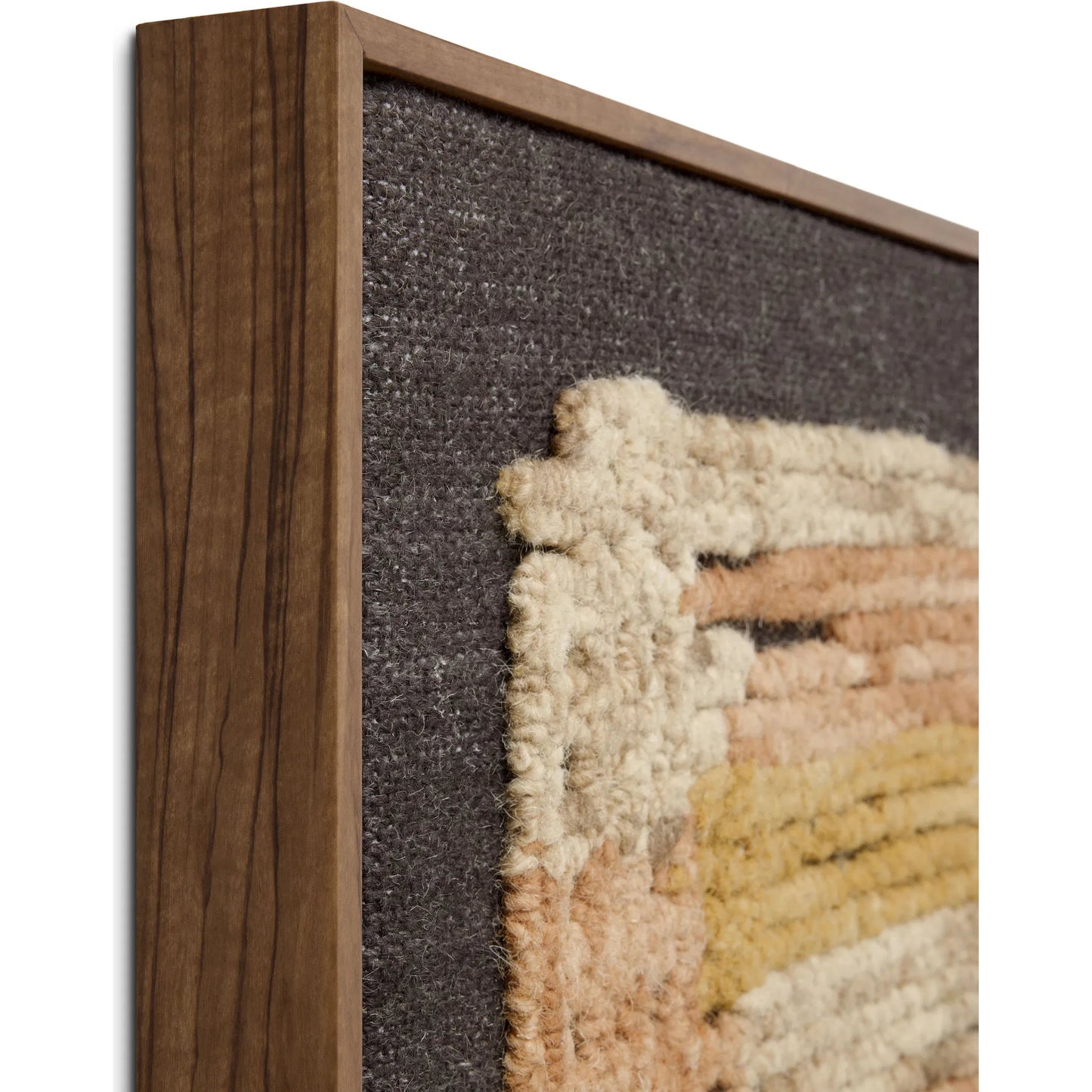002 SI-2351893 | Closeup | Intrs Wall Decor by Loloi in gold, orange. Made from 100% wool in a rustic style.
