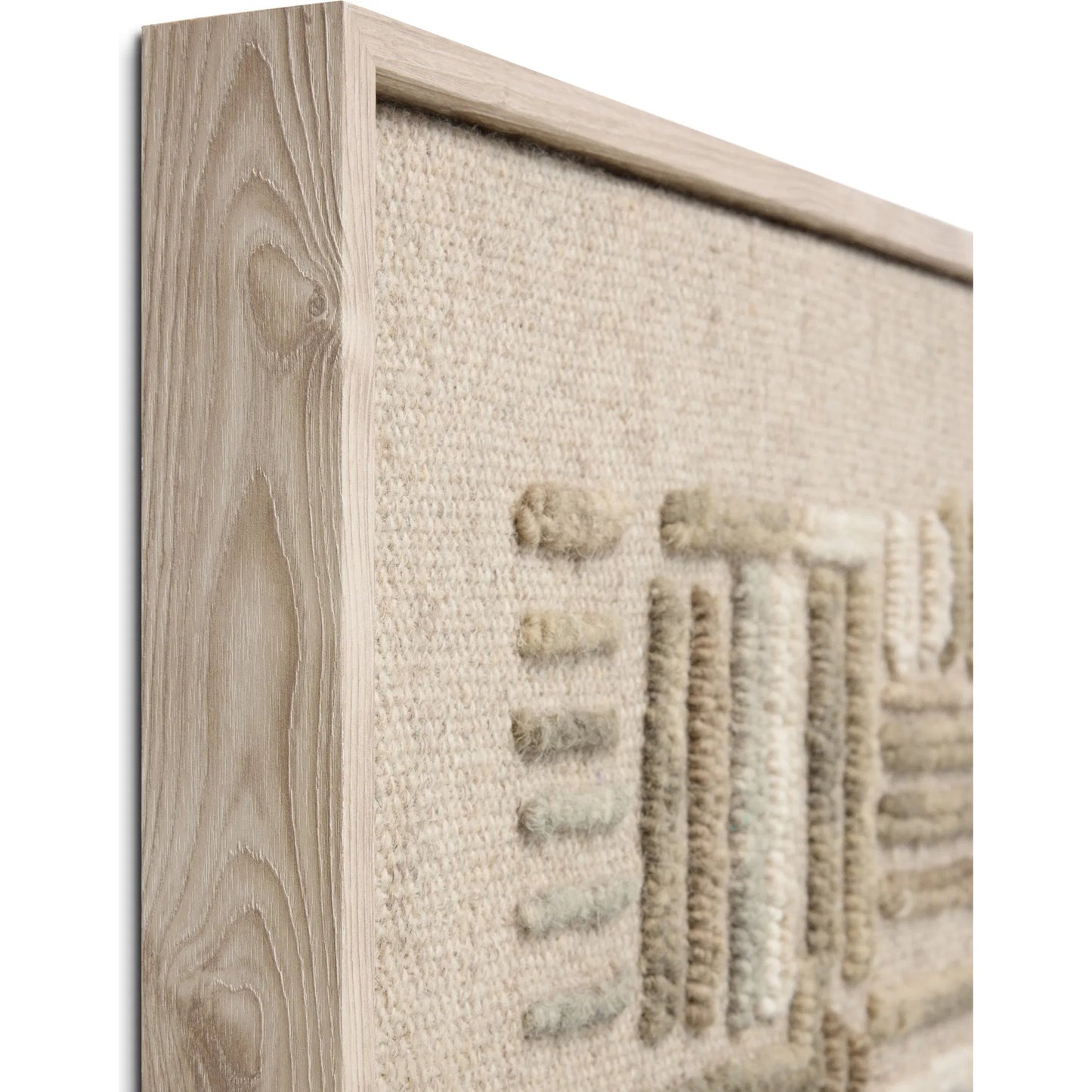 002 SI-2527269 | Closeup | Perplexed Wall Decor by Loloi in green, ivory. Made from 100% wool in a rustic style.
