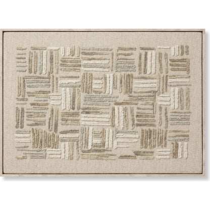Perplexed Wall Decor by Loloi in green, ivory. Made from 100% wool in a rustic style.