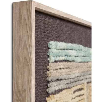 Bisect Wall Decor by Loloi in blue, gold. Made from 100% wool in a traditional style.