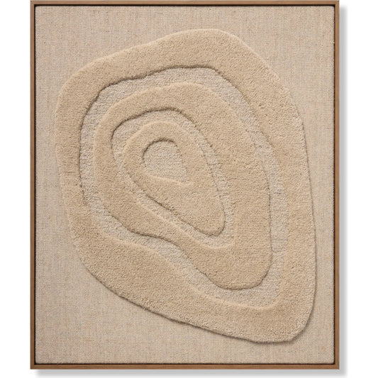 Oyste Wall Decor by Loloi in beige. Made from 100% wool in a unique style.