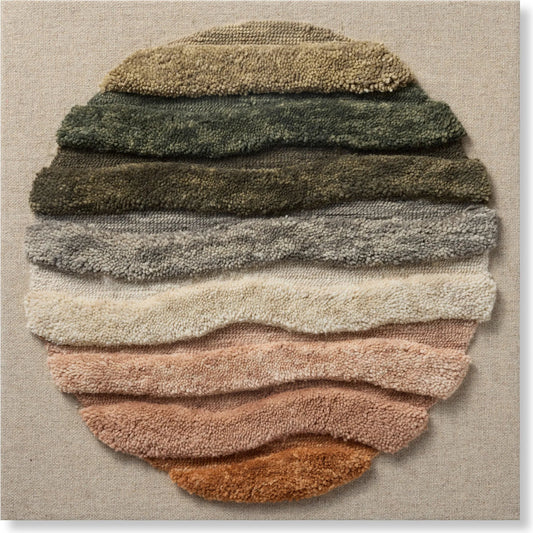 Midni Wall Decor by Loloi in multi. Made from 100% wool in a unique style.