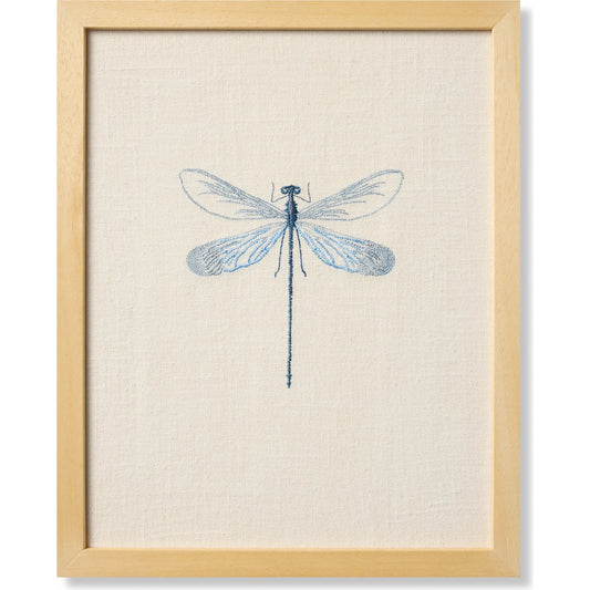 Dragonfly Wall Decor by Loloi in blue, beige. Made from 100% cotton in a cottage & farmhouse style.