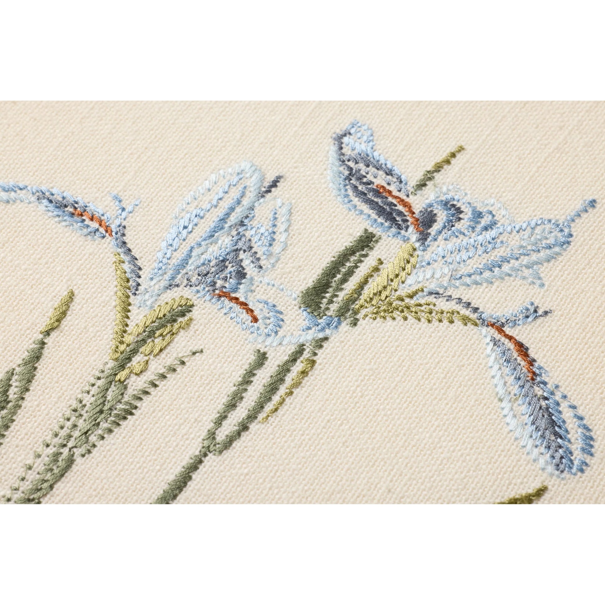 Iris Wall Decor by Loloi in blue, green. Made from 100% cotton in a rustic style.