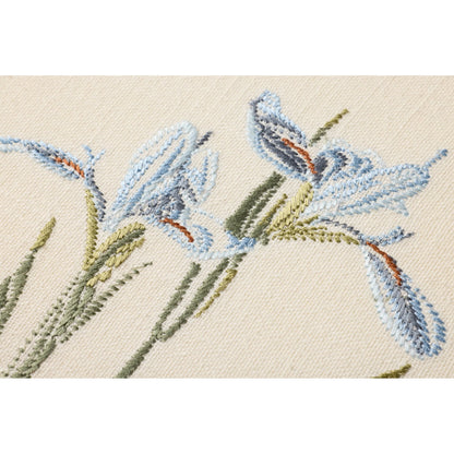 Iris Wall Decor by Loloi in blue, green. Made from 100% cotton in a rustic style.