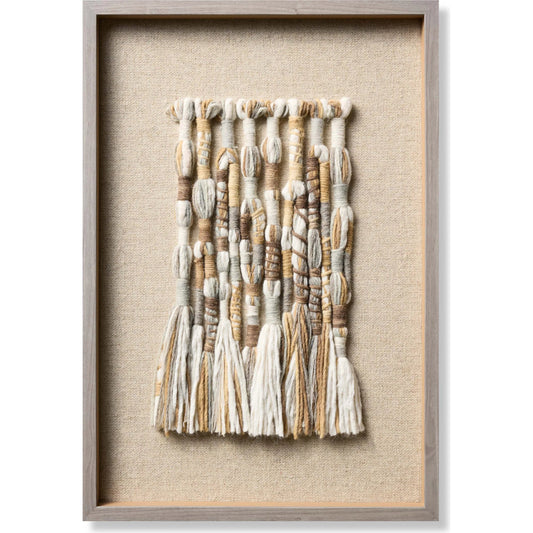 Nordic Braids Wall Decor by Loloi in grey. Made from 100% cotton in a rustic style.