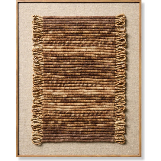 Terra Wall Decor by Loloi in natural. Made from wool, jute in a rustic style.