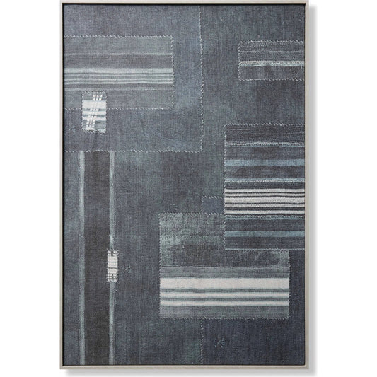 Ebb Wall Decor by Loloi in light grey. Made from 100% cotton in a modern style.