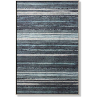 Flow Wall Decor by Loloi in light grey. Made from 100% cotton in a modern style.