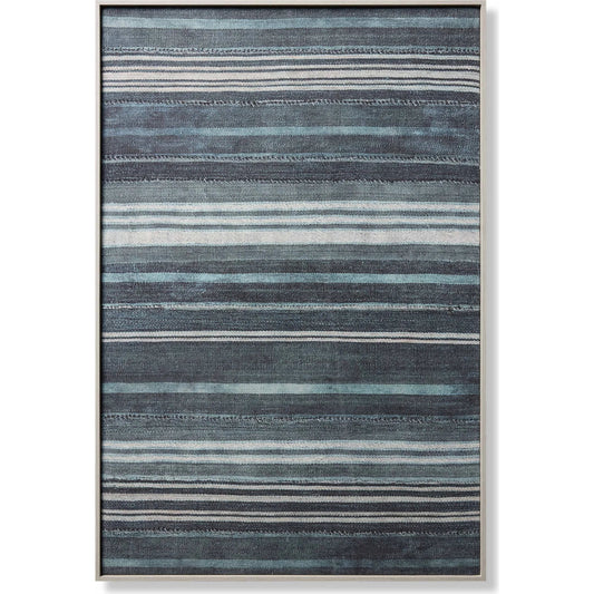 Flow Wall Decor by Loloi in light grey. Made from 100% cotton in a modern style.