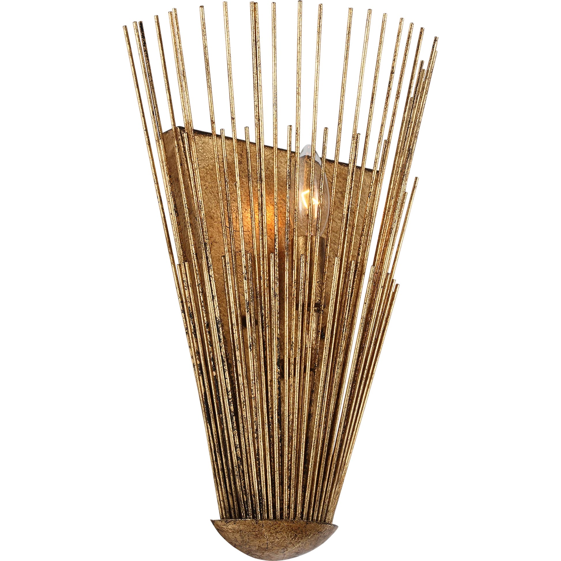 Helios Pocket Sconce by Visual Comfort & Co. in aged iron. Made from steel in a unique style.