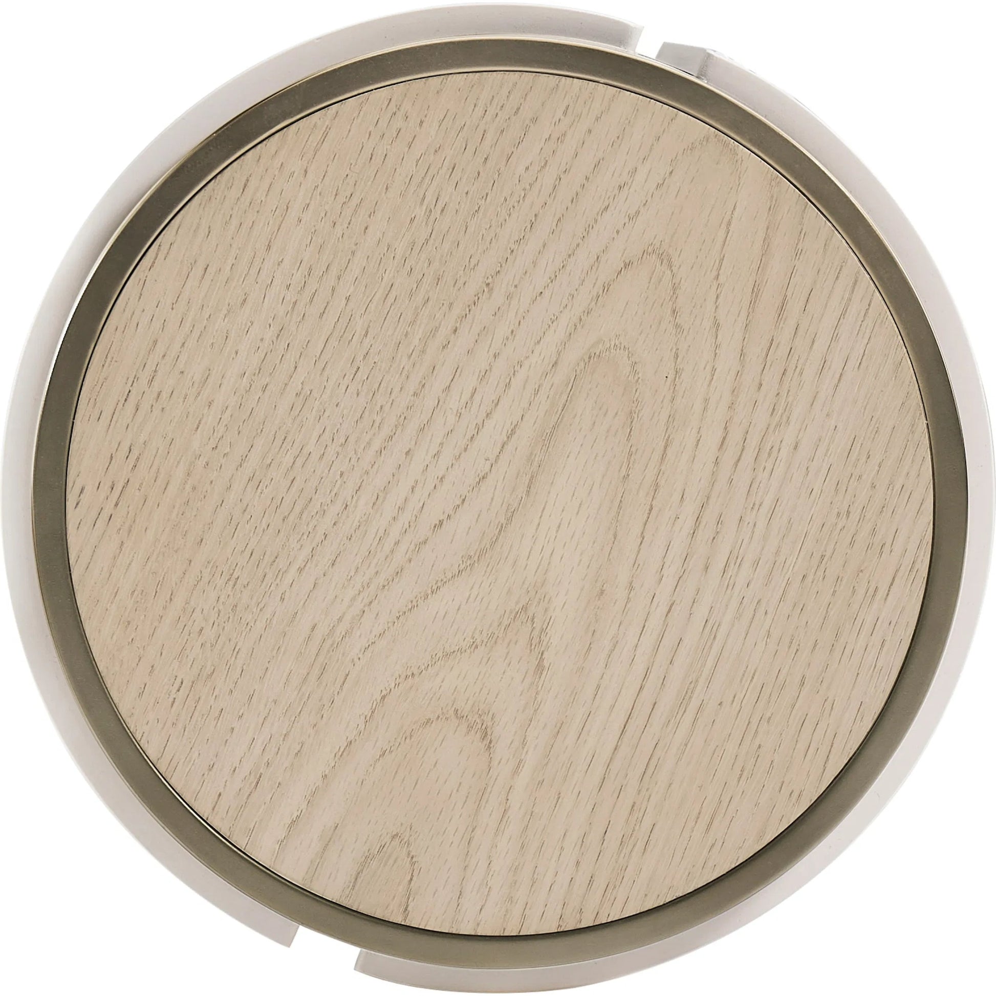 Pelagic Accent Table by Jonathan Charles in white washed oak. Made from main oak veneer in a unique style.