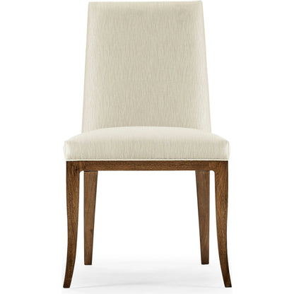 Toulouse Side Chair by Jonathan Charles in walnut. Made from american walnut in a modern style.