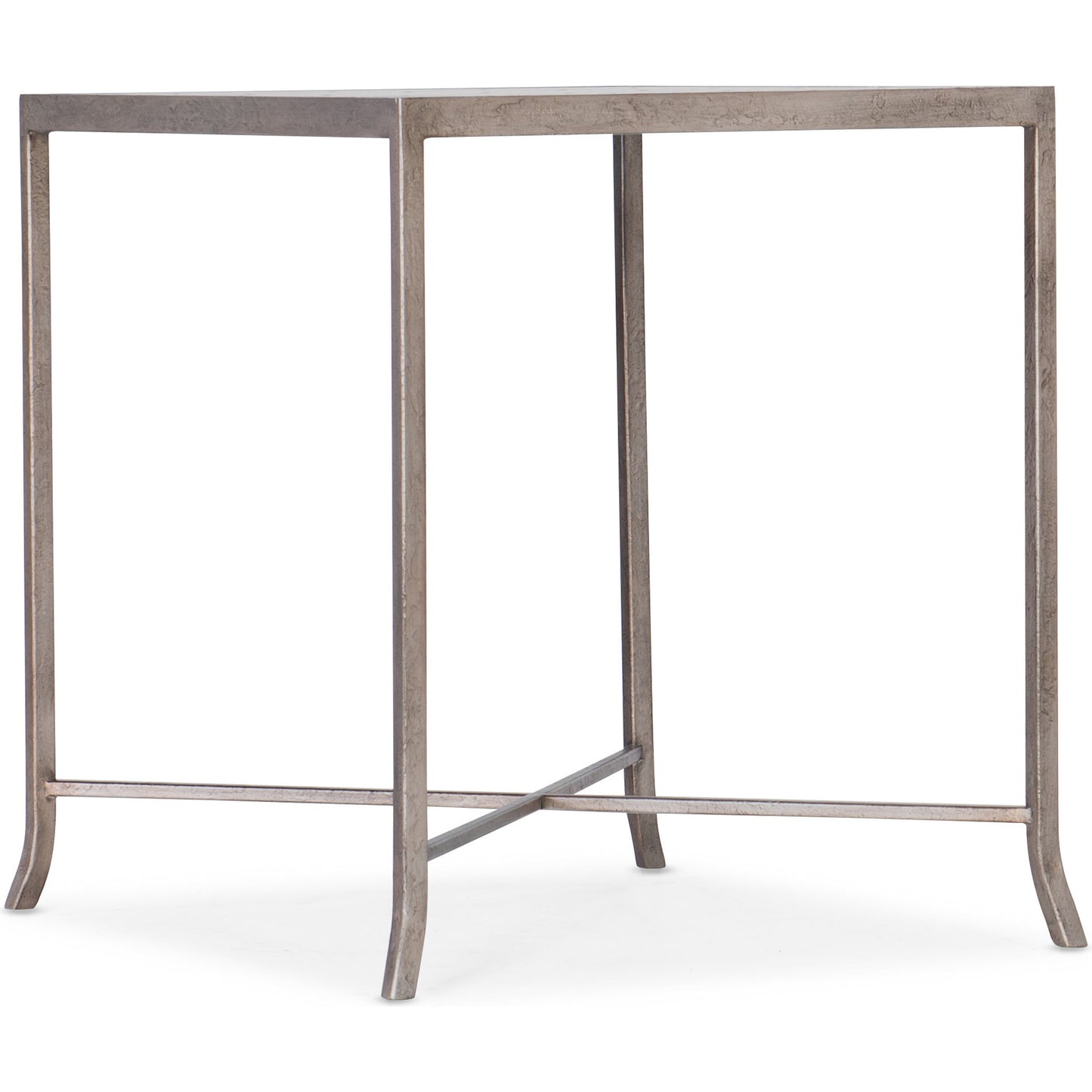 001 SI-1748238 | Primary Silo | Lapilli End Table by Hooker Furniture in silver. Made from metal, stone veneer in a modern style.