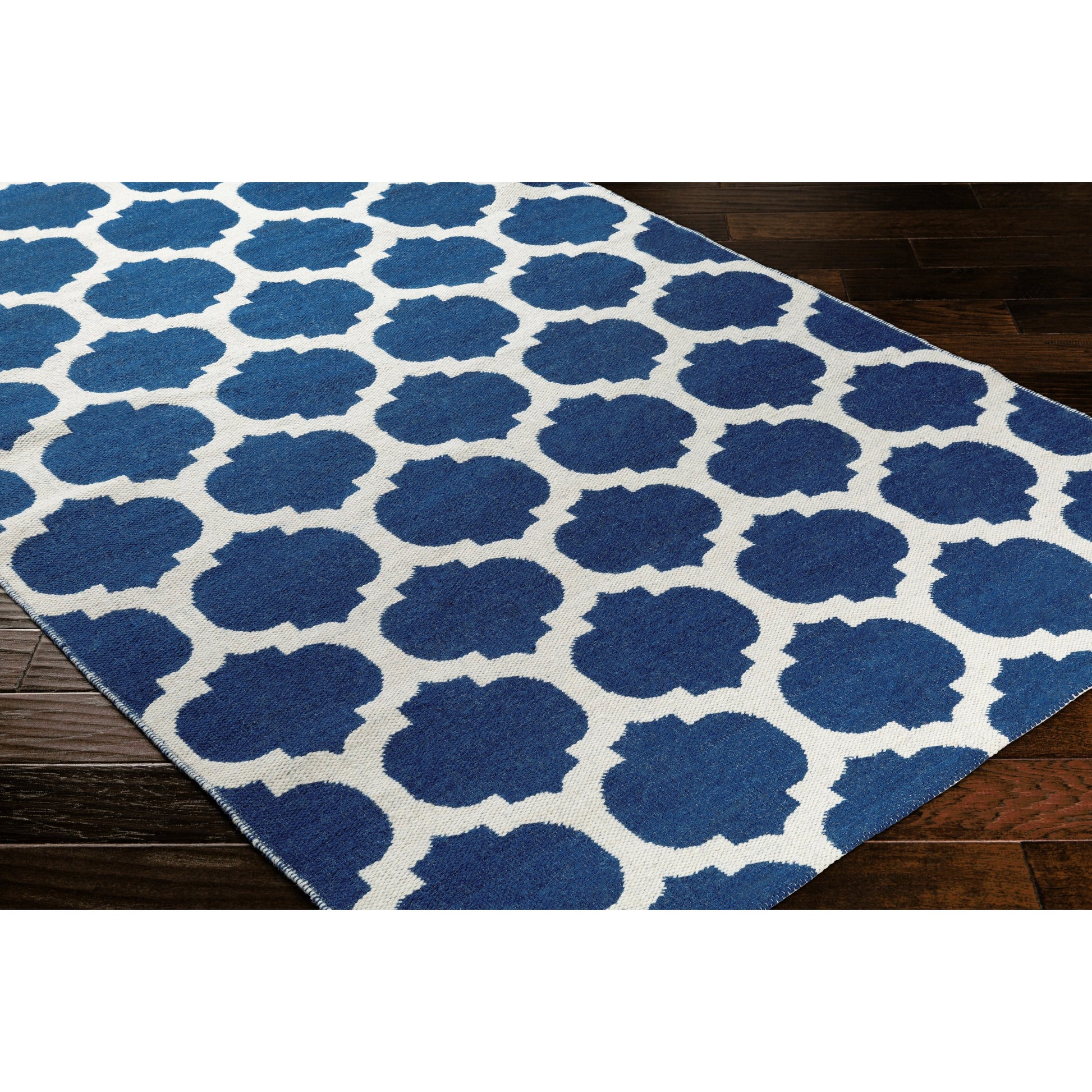 Faithful Rug - 12308 by Surya in blue, white. Made from face: 100% wool in a unique style.