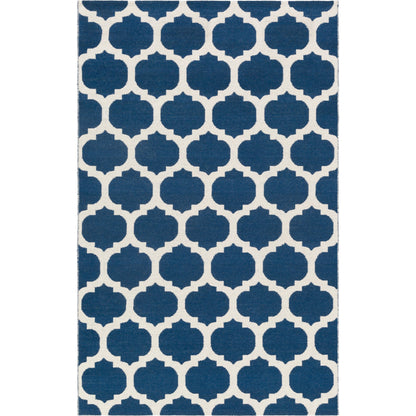 Faithful Rug - 12308 by Surya in blue, white. Made from face: 100% wool in a unique style.
