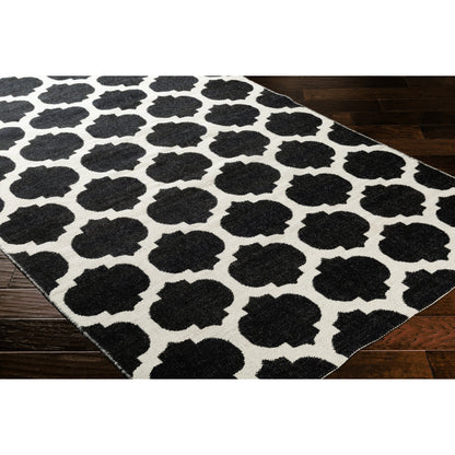 Faithful Rug - 28892 by Surya in black. Made from face: 100% wool in a unique style.