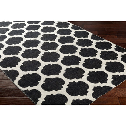 Faithful Rug - 28892 by Surya in black. Made from face: 100% wool in a unique style.