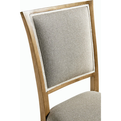 Timeless Flare Uph. Side Chair by Jonathan Charles. Made from beech wood, foam, fabric in a modern style.