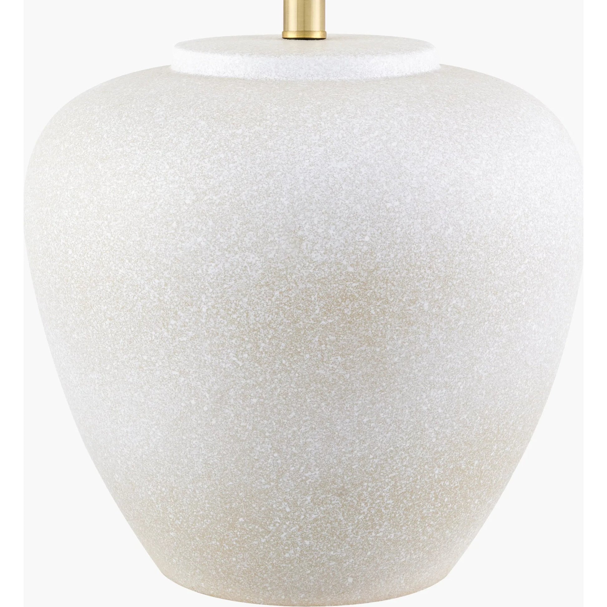 Awaroa Accent Table Lamp by Surya. Made from ceramic, linen, polyester in a transitional style.
