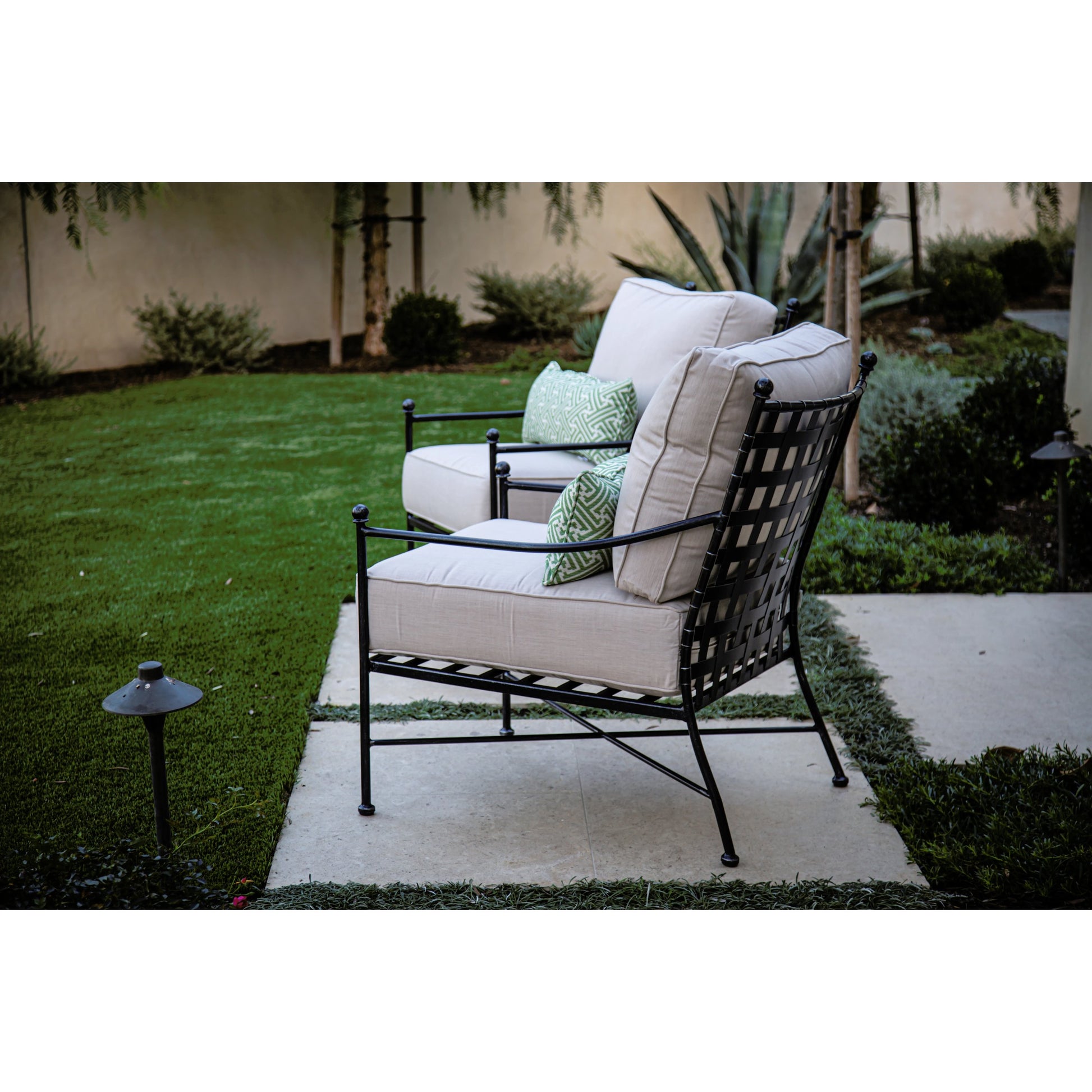 Provence Outdoor Club Chair by Sunset West. Made from wrought iron in a modern style.