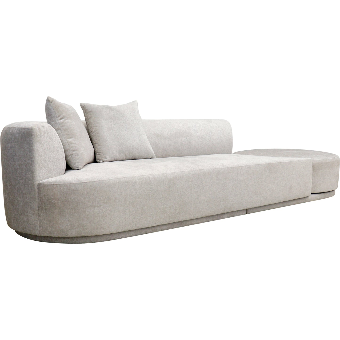 001 SI-2030348 | Primary Silo | Cielo Sofa by Pasargad Home in beige. Made from polyester fabric in a modern style.