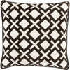 Black, Ivory / Down Feather / 18" x 18"