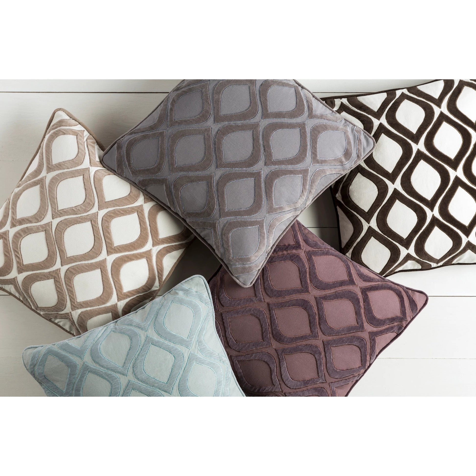 Alexandria Pillow - 19185 by Surya. Made from 100% cotton in a modern style.