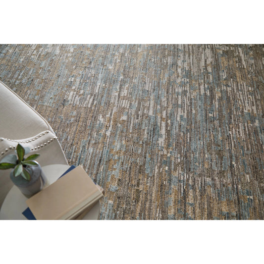 Conroe Rug - 6822F by Feizy in brown, gray. Made from wool, viscose in a unique style.