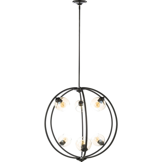 Axel Ceiling Light - 22209 by Surya in black and black. Made from glass, metal in a modern style.