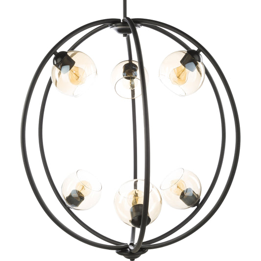 Axel Ceiling Light - 22209 by Surya in black and black. Made from glass, metal in a modern style.
