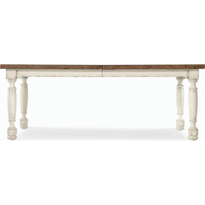 Americana Leg Dining Table by Hooker Furniture. Made from oak veneers with solid-wood edge top in a modern style.