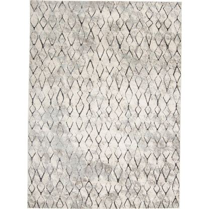 Kano Transitional Diamond Rug - 3872F by Feizy in ivory, gray, taupe. Made from polypropylene, polyester in a unique style.