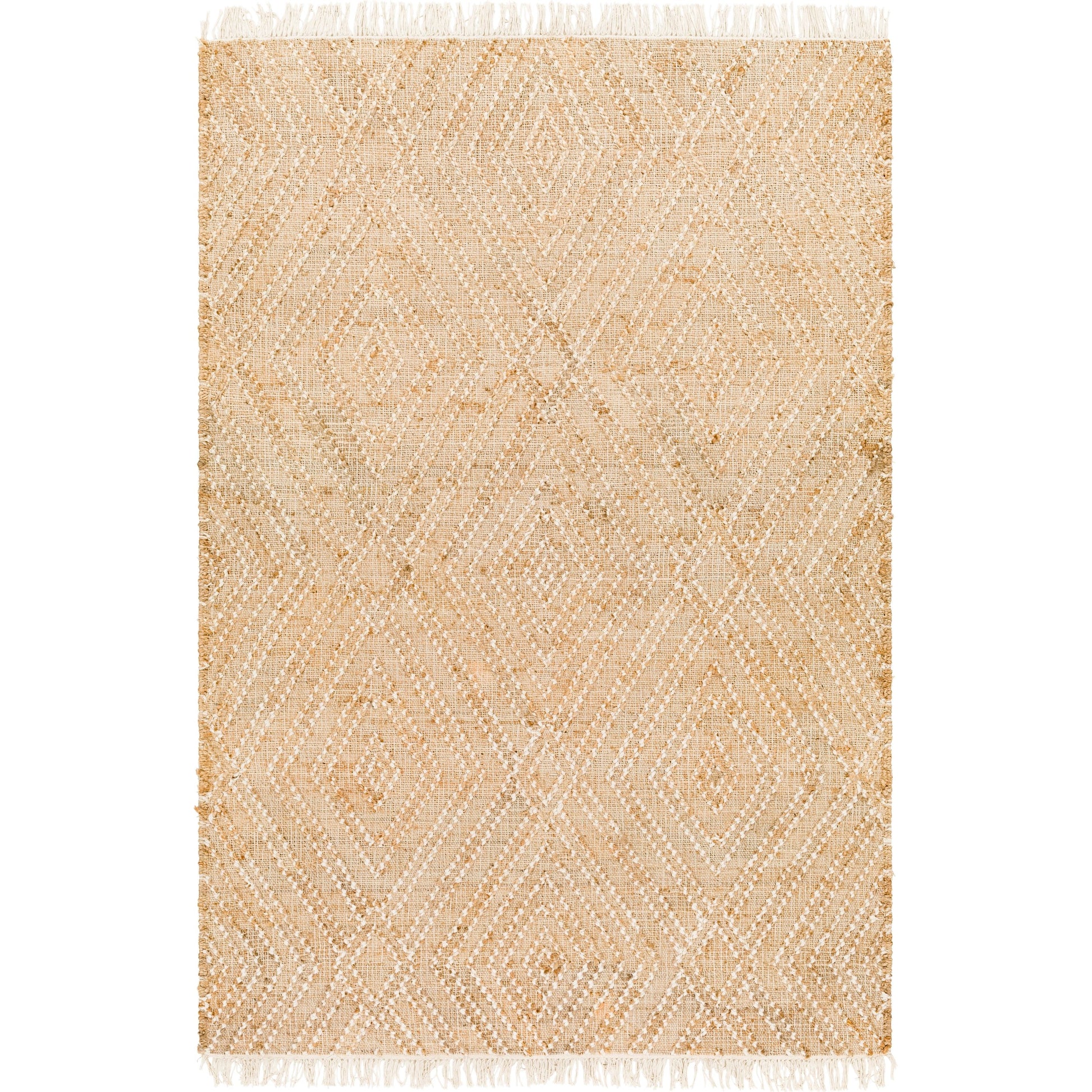 Adalyn AYD-2300 Rug by Livabliss in beige, camel, ivory. Made from main: 80% jute, main: 20% wool in a unique style.