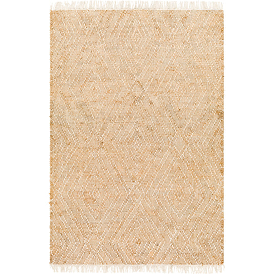 Adalyn AYD-2300 Rug by Livabliss in beige, camel, ivory. Made from main: 80% jute, main: 20% wool in a unique style.