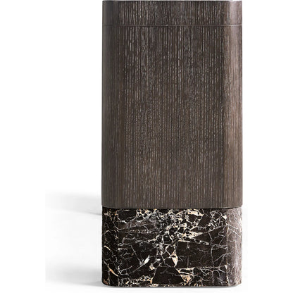Monarch Console Table by Jonathan Charles in chocolate apricot oak. Made from main oak veneer in a unique style.