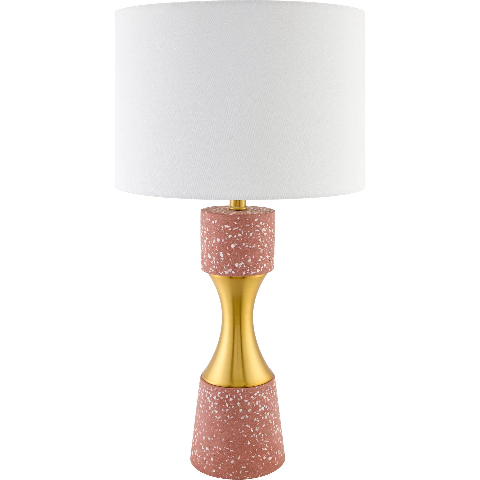 Arroyo Accent Table Lamp by Surya. Made from cement, iron, linen, polyester in a unique style.