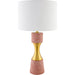 Arroyo Accent Table Lamp by Surya. Made from cement, iron, linen, polyester in a unique style.