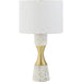 Arroyo Accent Table Lamp by Surya. Made from cement, iron, linen, polyester in a unique style.
