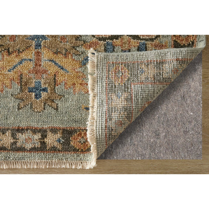 Carrington Traditional Oriental Rug - 6503F by Feizy in gray, gold, red. Made from wool in a unique style.