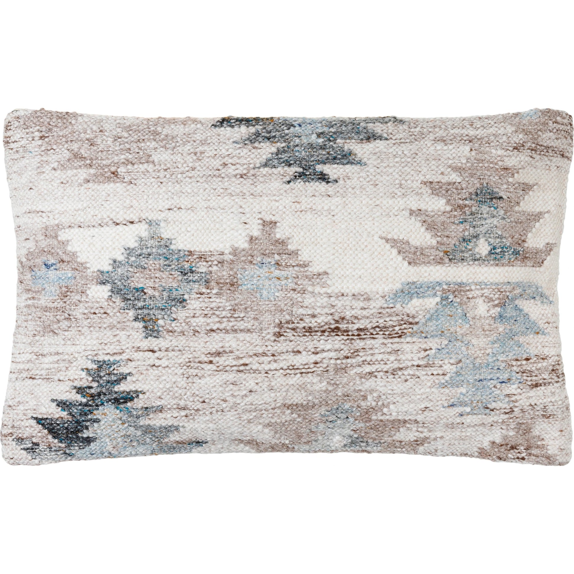 Alyssa Pillow - 479841 by Surya in pale slate, light silver, light grey, metallic - silver, pewter. Made from front: 100% polyester, back: 100% cotton in a modern style.