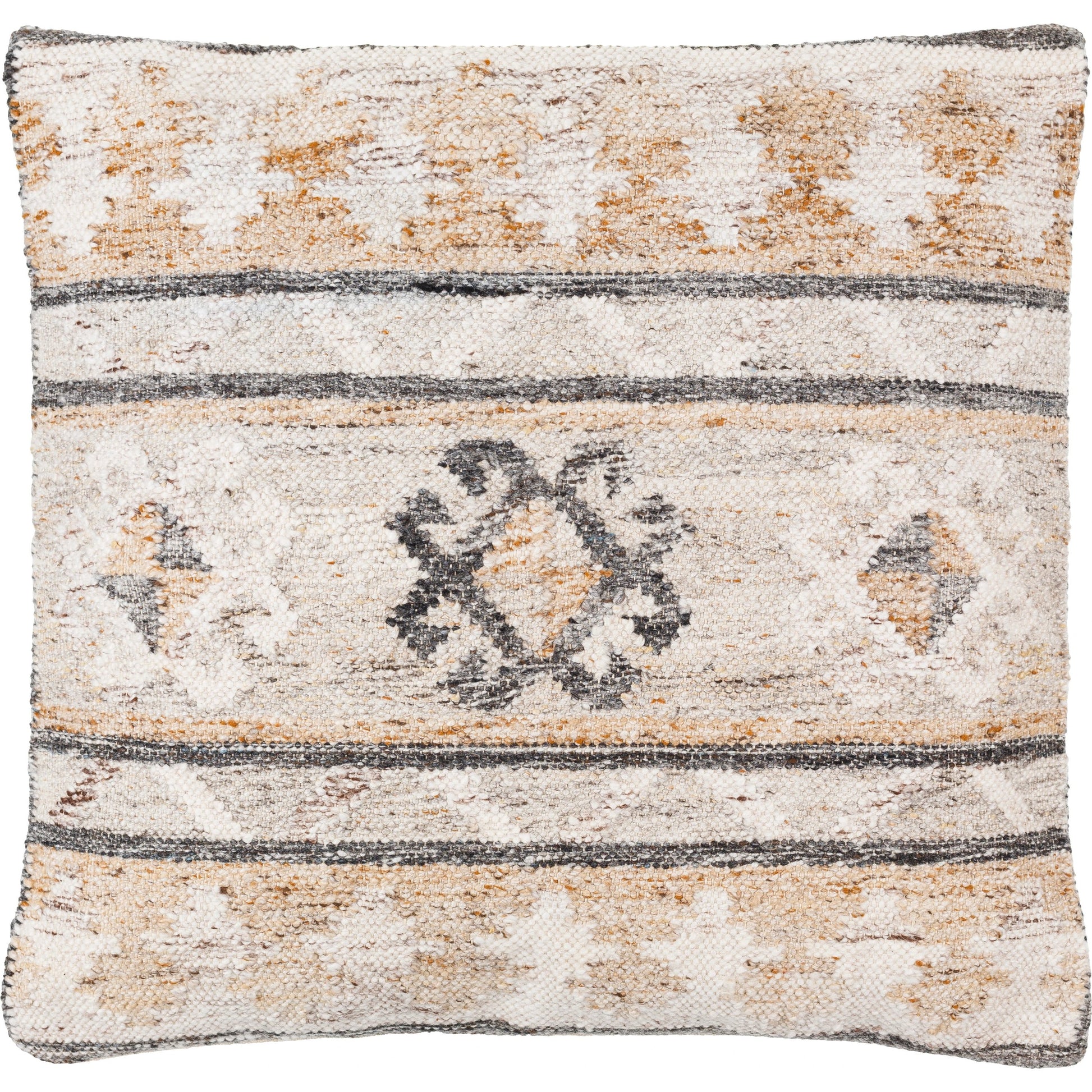 Alyssa Pillow - 479847 by Surya in pale slate, light silver, metallic - silver. Made from front: 100% polyester, back: 100% cotton in a modern style.