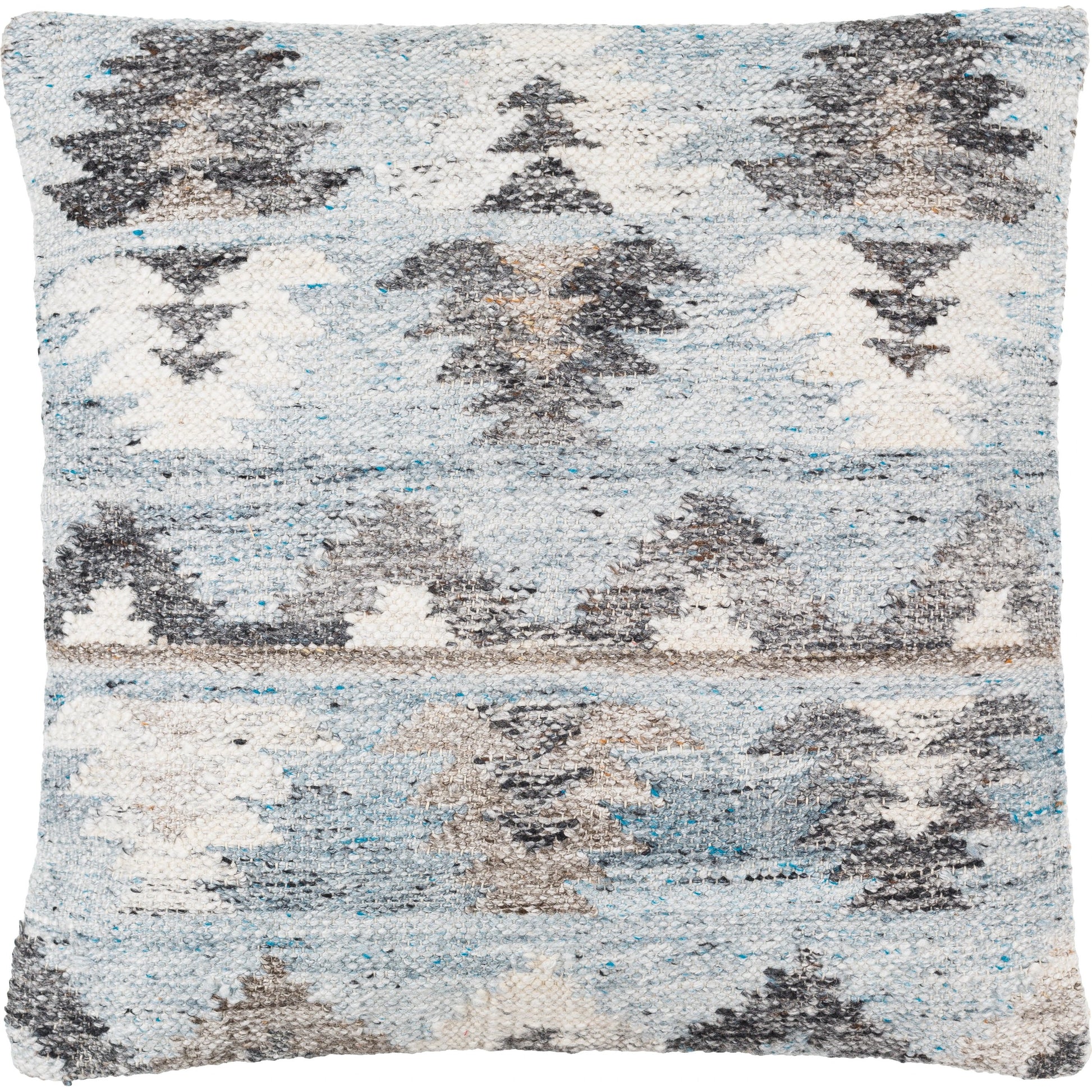 Alyssa Pillow - 479859 by Surya in silver, light silver, metallic - silver, pewter, sage. Made from front: 100% polyester, back: 100% cotton in a modern style.