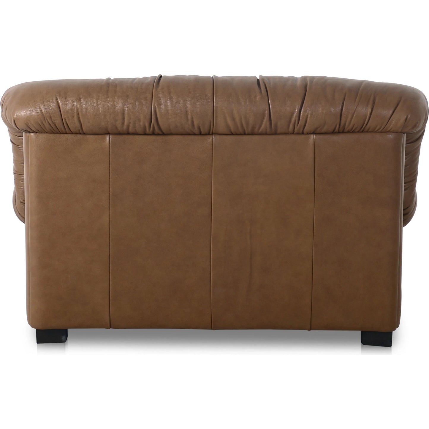 014 SI-2441404 | Additional Silo | Halston Lounge Chair by Moe's Home Collection in brown. Made from 100% top grain leather, foam, fibre, feather seat, back with spring suspension, solid pine, plywood frame, rubber wood legs with plastic support leg in a t