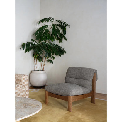 Pierce Accent Chair by Moe's Home Collection. Made from 100% polyester, solid rubber wood, plywood frame, rubber wood leg with plastic glider, foam, dacron, fiber seat in a unique style.